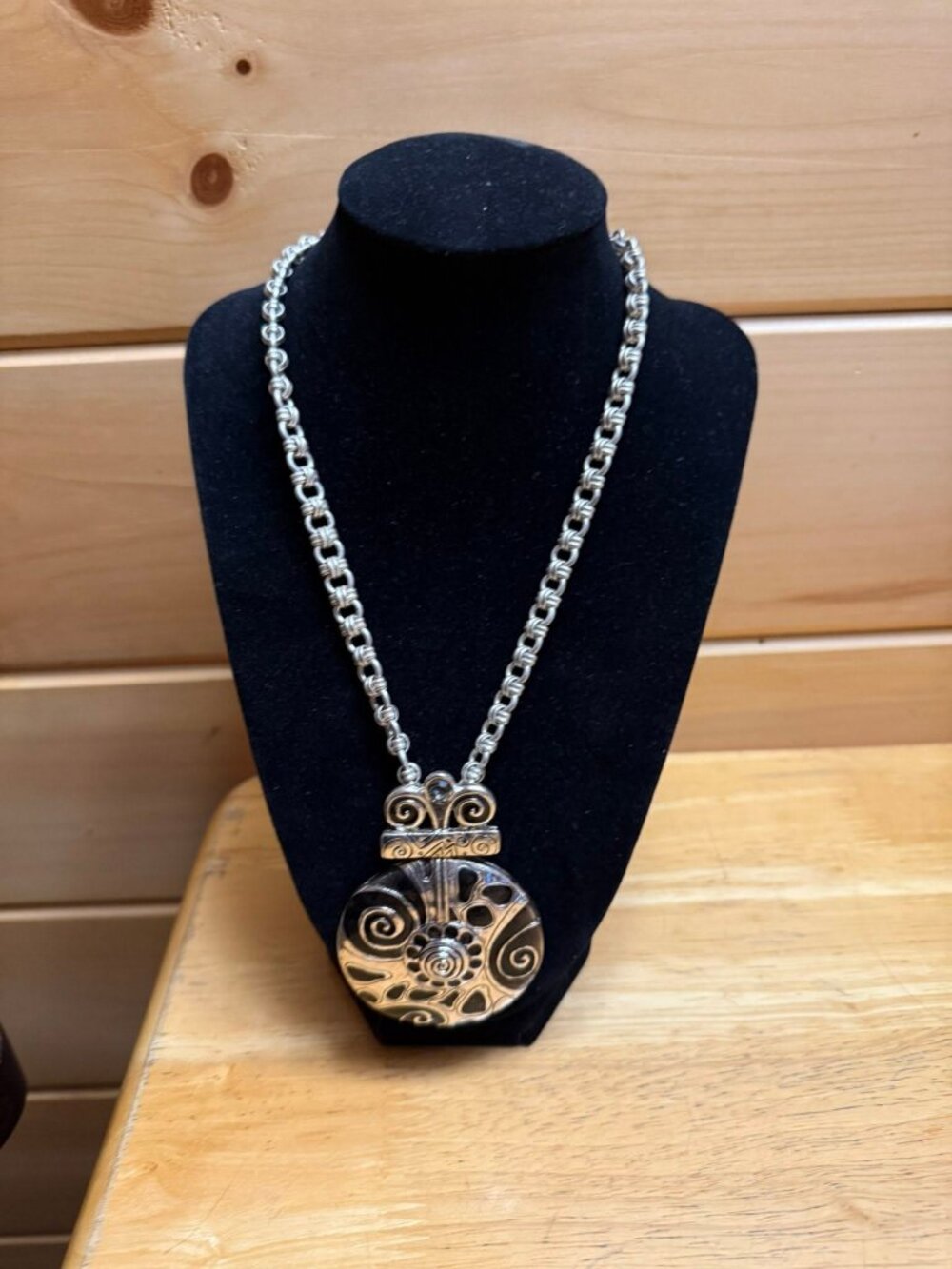 Vintage Monet Necklace - Silvertone 16" + 2" Extender